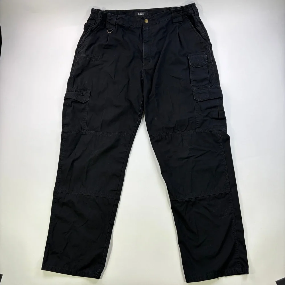 5.11 Tactical Pant Men 40x32 Black Ripstop Cargo Work Trousers Utility Fit